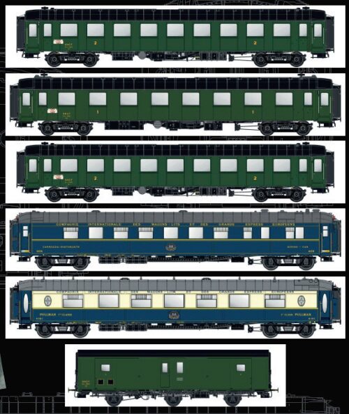 LS Models MW1002 6tlg. Wagen Set Mistral 1950 Paris-Nice